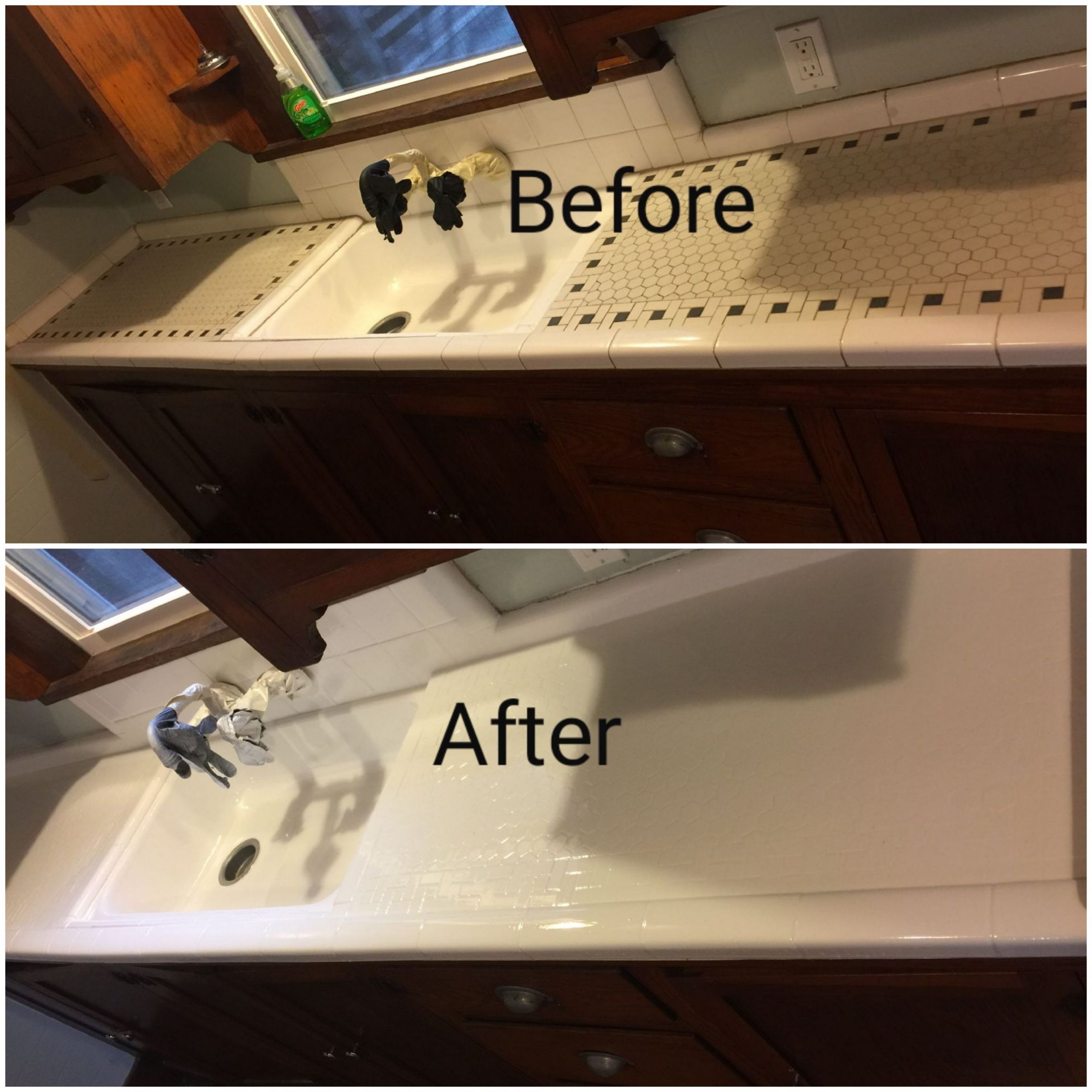 Tile Countertop Refinishing - Sparkle Cleaning Solutions & Refinishing